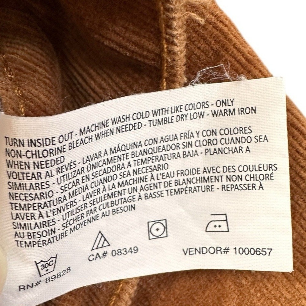 Bandolino Mandie Corduroy Pants Women 8 Brown Excellent Straight Leg Stretch - Picture 6 of 8